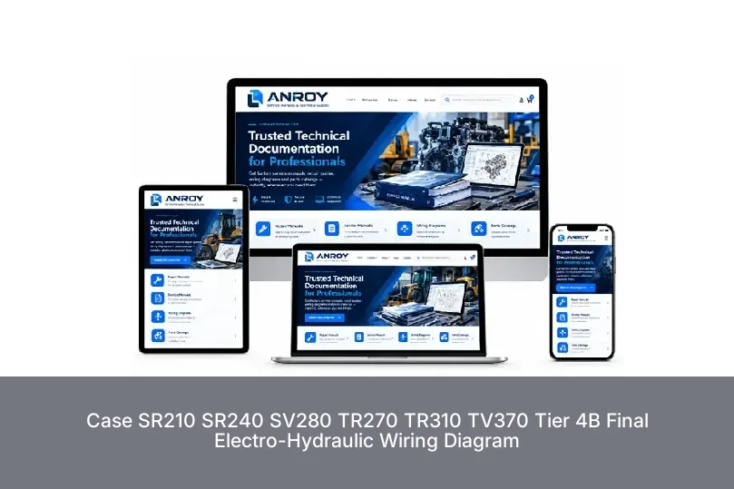 Case SR210 SR240 SV280 TR270 TR310 TV370 Tier 4B Final Electro-Hydraulic Wiring Diagram