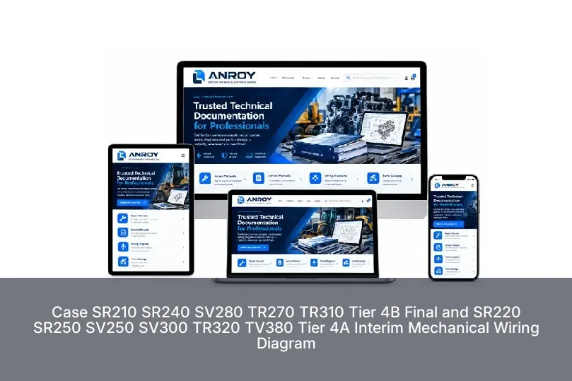 Case SR210 SR240 SV280 TR270 TR310 Tier 4B Final and SR220 SR250 SV250 SV300 TR320 TV380 Tier 4A Interim Mechanical Wiring Diagram